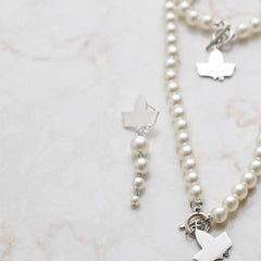 Pearl Ivy Silver Earrings