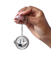3-in-1 Folding Purse Hanger, Mirror & Keychain