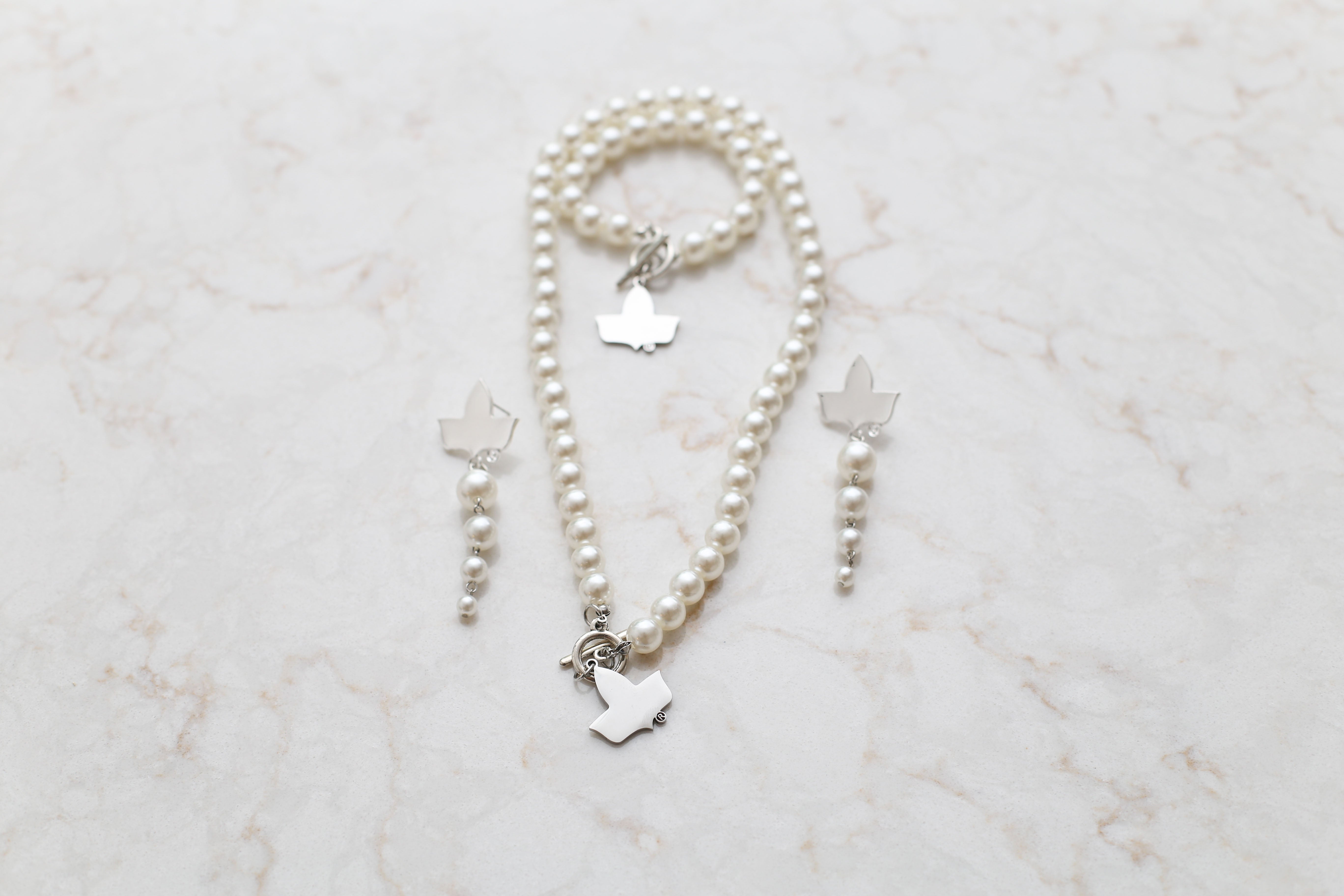 Pearl Ivy Set - Silver