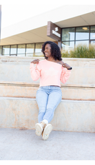 Pink & Pearls Crop