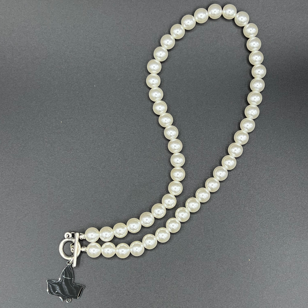 Pearl Ivy Necklace-Silver